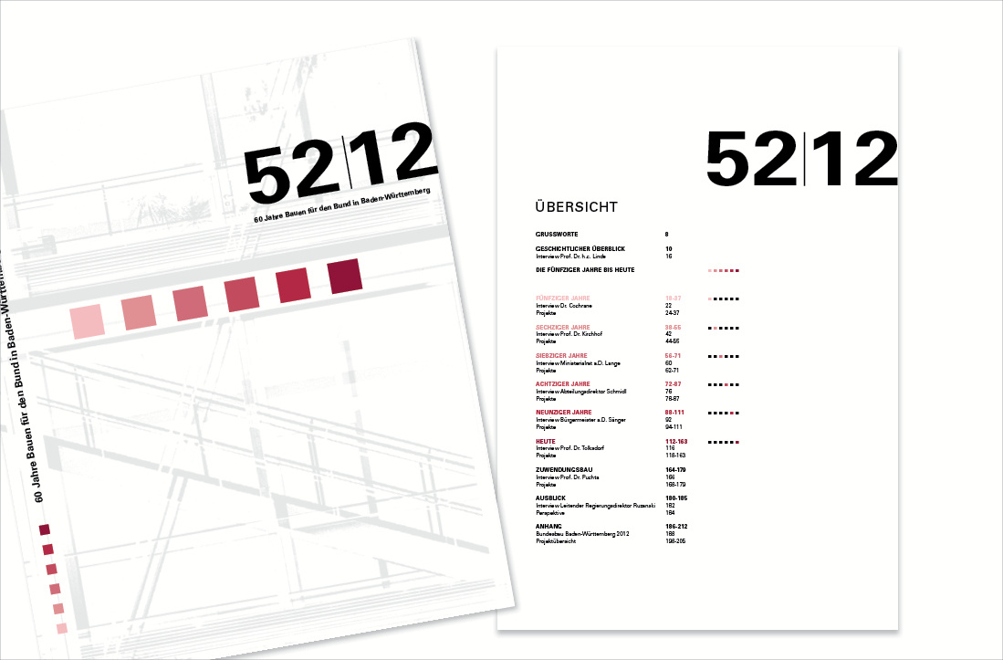 Inhalt  60 Jahre Bauen fr den Bund in Baden-Wrttemberg