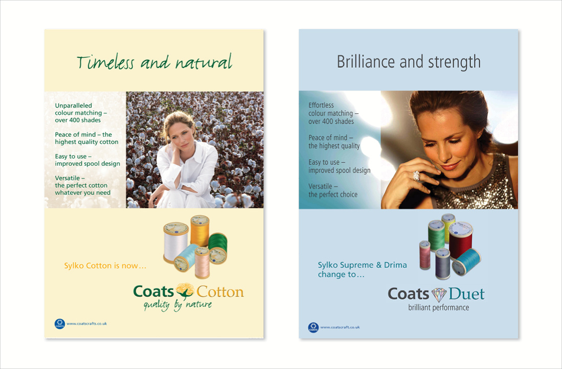 Coats  Poster Cotton und Duet